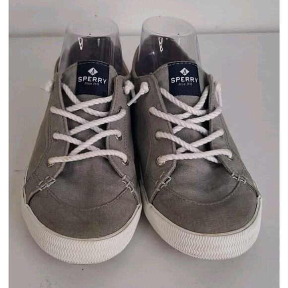 Sperry Top-Sider Sneakers Shoes Women's Size 9 Gray STS81821 Memory Foam Lace Up - Picture 2 of 8